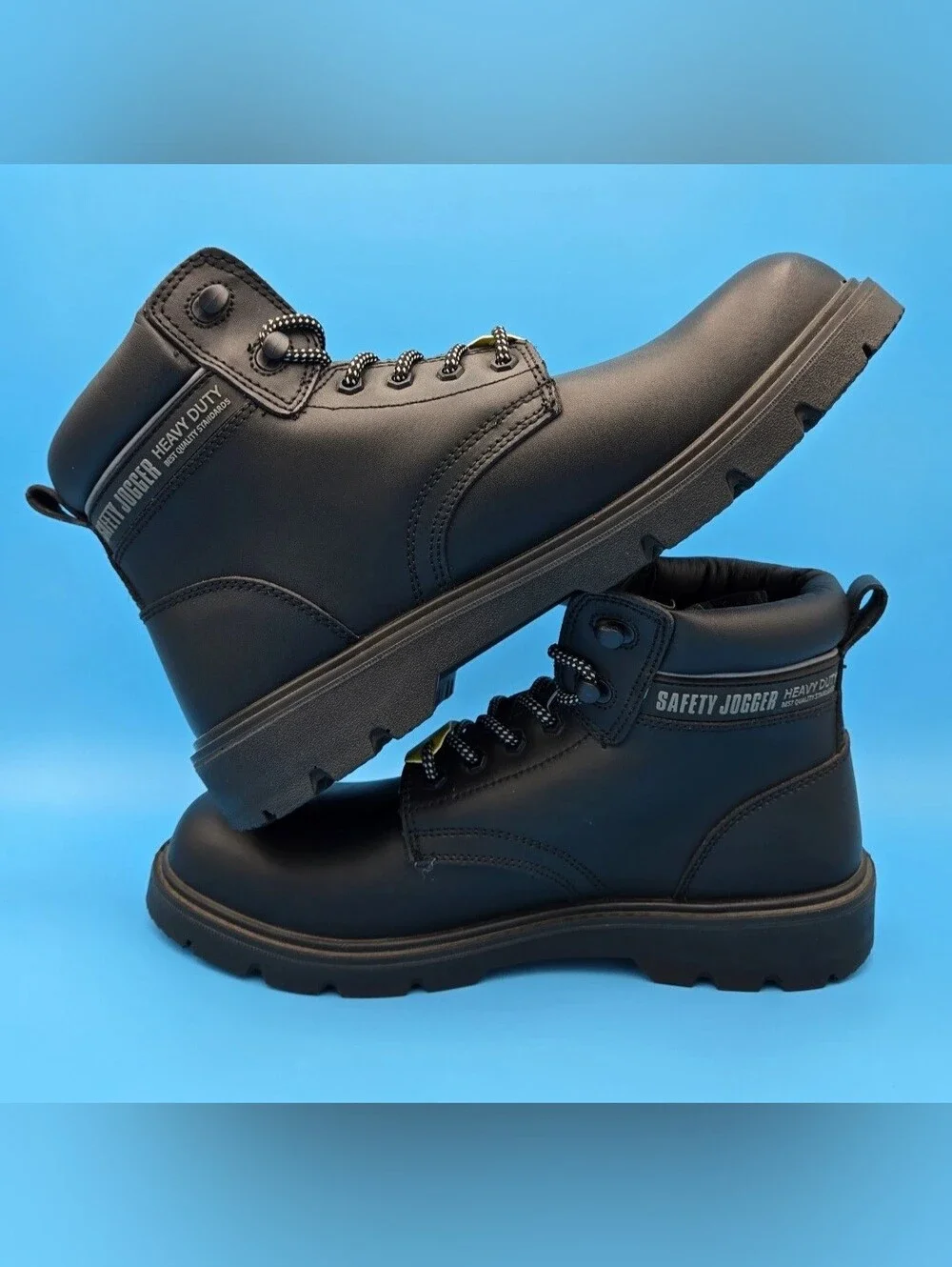 Men's Work Boots SAFETY JOGGER Black Steel Toe X1100N New